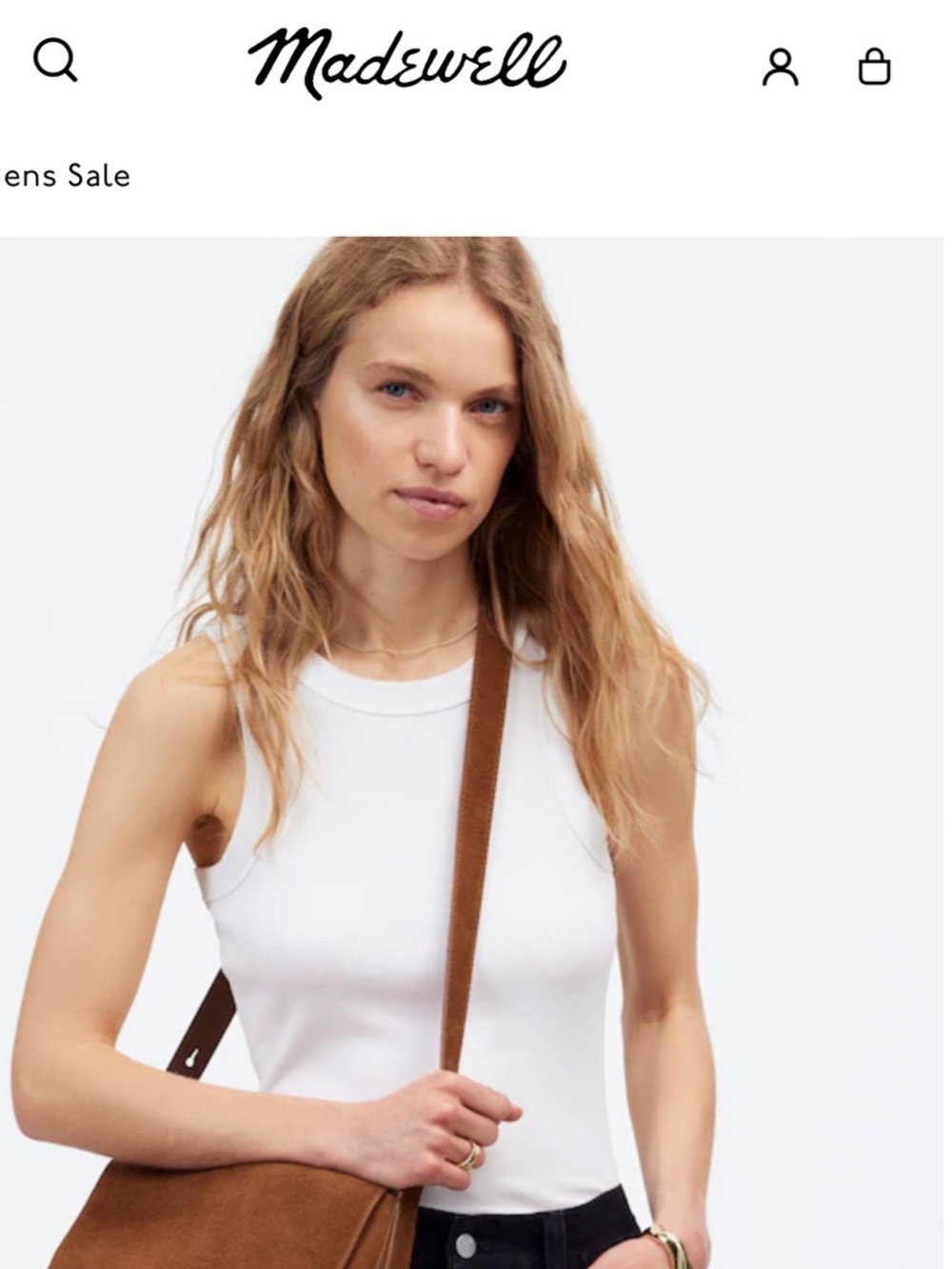 Madewell The Dakota Large Saddle Bag in cognac NEW with tags - Picture 7 of 15